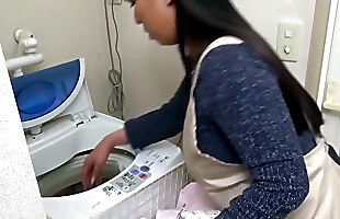 Asian mother in law caught me while sniffing her panties