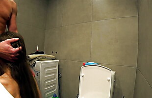 Fucks my wife in the bathroom when i'm at home video